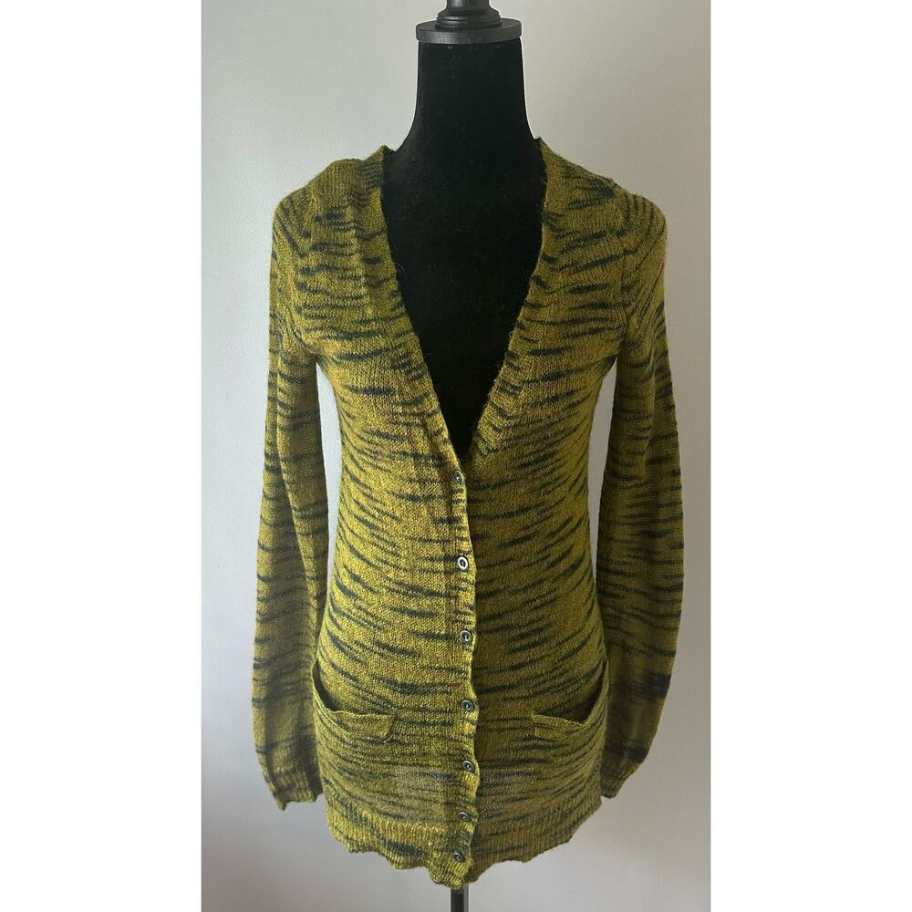 Free People FP Beach Mohair Tiger Stripe Cardigan women size medium